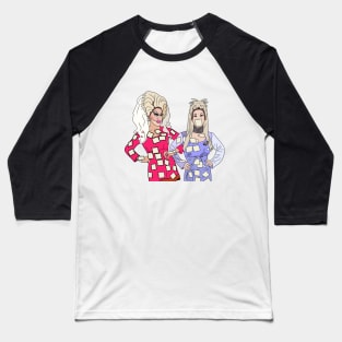 Trixie and Katya Pop Art Baseball T-Shirt